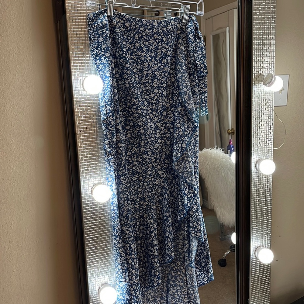 Shein floral skirt